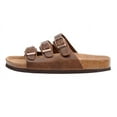 thumbnail image 3 of Cushionaire Lela Cork Footbed Sandal for Women - Triple Band Slide Sandal with Genuine Suede Insoles and +Comfort, 3 of 5