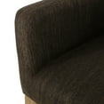 thumbnail image 5 of Noble House Deville Indoor Fabric Upholstered Wood 30.5 inch Barstools, Set of 2, Brown, 5 of 8