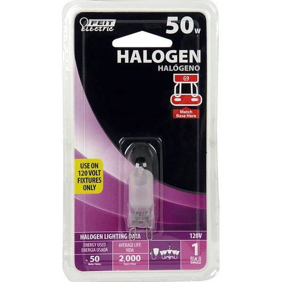 FEIT Electric 50-Watt Halogen G9 Base Bulb
