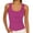 Hot Pink, variant on Tank for Women Sleeveless Round Neck Solid Ribbed Fitted Cami Shirt Cami Hot Pink L