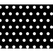 SheetWorld Fitted Sheet (Fits BabyBjorn Travel Crib Light) - Polka Dots Black