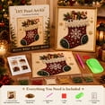 thumbnail image 2 of DIY Christmas Pearl Painting Art Kit with Frame, Christmas Pearl Beads Art Craft for Adults Beginner, Holiday DIY Diamond Bead Art Set, Gemstone Diamond Dots Beads for Wall Decor (E), 2 of 5