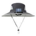 thumbnail image 3 of Outdoor Wide Brim Sun Hat With Solar Fan Wide Brim Solar Fan Outdoor Fishing Hat Solar USB Charging Solar Powered Fan Hat Men's Sun Hat Foldable Hat Ladies Summer Bucket Hat Dynamo Ladies Rain, 3 of 4