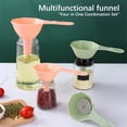 thumbnail image 3 of Lksixu Four In One Multifunctional Funnel Set For Household Plastic Oil Funnel Kitchen Oil Leakage Liquid Packaging Filter Kitchen Gadgets, 3 of 5