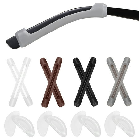 

24 Pairs Nose Pads Eye Glass Cushion Eyeglasses for Comfort Spectacles Soft Transparent Nosepads