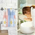 thumbnail image 7 of Yayeee 100% Cotton Hand Towels for Bathroom 16" x 28" Soft Absorbent Kitchen Towel, Light Blue Daisy, 7 of 7