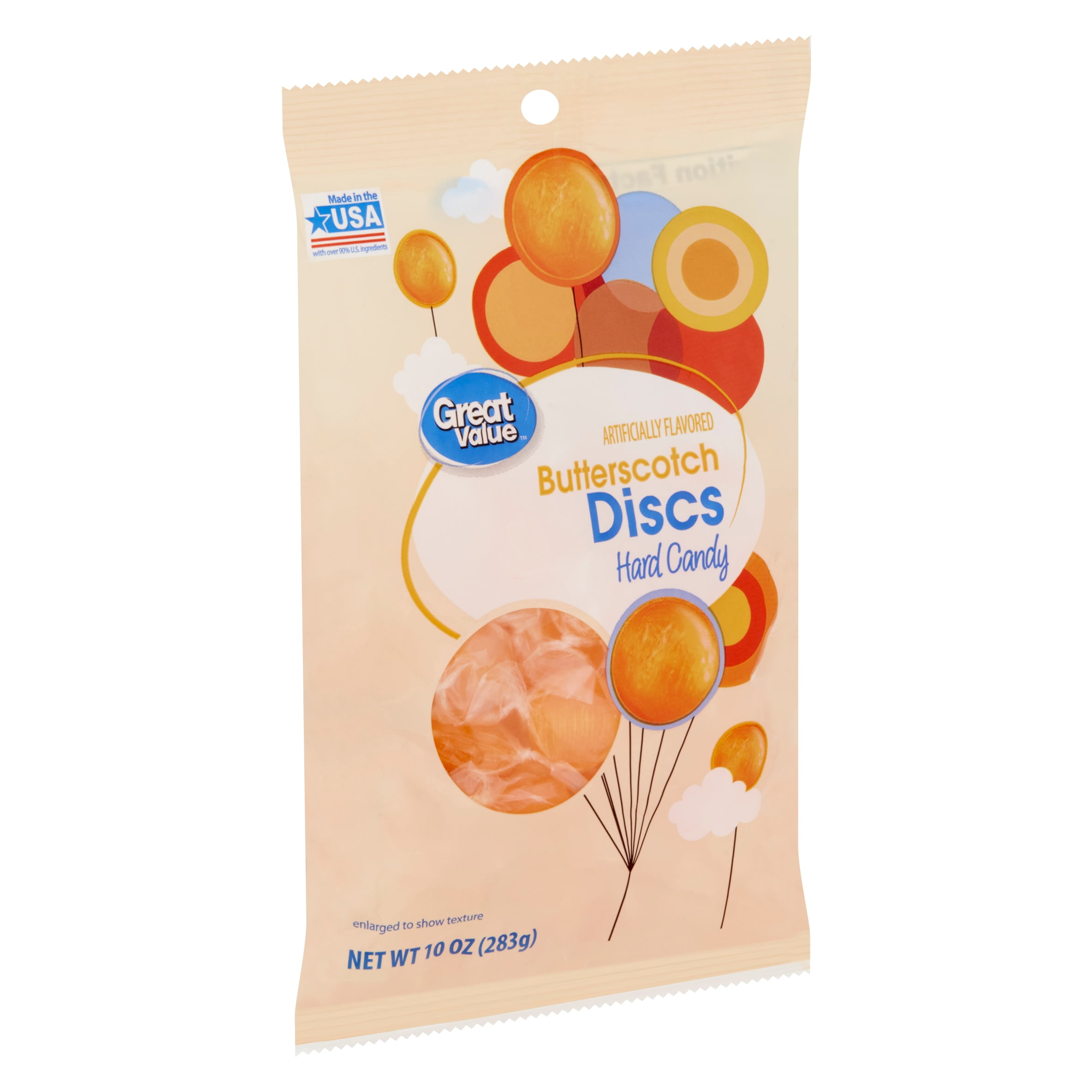 Great Value Butterscotch Discs Hard Candy, 10 oz