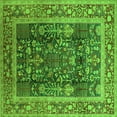 thumbnail image 1 of Ahgly Company Indoor Square Oriental Green Traditional Area Rugs, 7' Square, 1 of 4