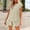 Beige, variant on FengLS Women's Fashion Sets Casual Loose V-Neck Button Short Sleeves Tops Skirt Shorts Sets with Pockets Summer 2 Piece Sets for Daily Outings & Loungewear