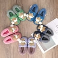 thumbnail image 3 of Plush Warm Slippers for Girls Boys Kids Toddlers Winter Fur Lined Indoor House Home Shoes, 3 of 13