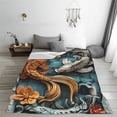 thumbnail image 5 of Pofeuu Colorful Koi Fish Art Print Ultra-Soft Micro Fleece Blanket,for Bed Or Sofa,All Season Throw Blankets Flannel Blanket-40"x30", 5 of 7