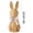 B# 7.87IN, variant on HOARBOEG Rattan Effect Resin Easter Bunny Figurines, Wicker Finish Spring Rabbit Statues for Indoor Outdoor Garden Decor, Patio Yard Art & Table Centerpieces