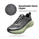 thumbnail image 4 of Zapatillas para correr NORTIV 8 SNWS245M para hombre, talla 8, negro y verde, 4 of 9