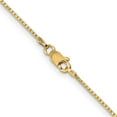 thumbnail image 4 of Auriga 14k Yellow Gold 1mm Box Chain Necklace 20 inch for Women, 4 of 6