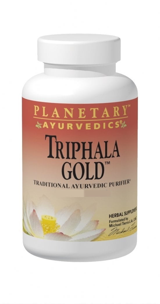 Triphala Gold 550 mg - 60 Vegetarian Capsules by Planetary Ayurvedics