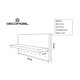 thumbnail image 5 of Portallaves De Pared Melamina Perchero Organizador Moderno (Gris(Lombardia)/Blanco(Laricina) DECOMOBIL POR1REP-40X20-GB, 5 of 5