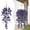 Deep Purple, variant on Artificial Hanging Flowers Fake Plants Outdoor,Silk Morning Glory Faux Flowers Hanging Plants for Home Garden Decor Kilougeis