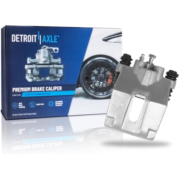 Detroit Axle - Rear Left Brake Caliper for 2004-2011 Ford F-150 2006-2008 Lincoln Mark LT, 2007 Driver Side Disc Brake Caliper Replacement