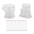 thumbnail image 1 of Candle Mold, Ghost Candle Mold Smooth Reusable Washable 2PCS With Candlewick For Epoxy Resin For Crafts ANGGREK Ghost Candle Mold, 1 of 8