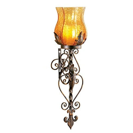 Glass Wall  Sconce Candle  Holder Antique Brown Walmart  com