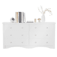 thumbnail image 7 of Homall 6 Drawer Double Dresser, Modern Chest of Drawers, Wood Storage Cabinet for Bedroom & Living Room, White, 7 of 7