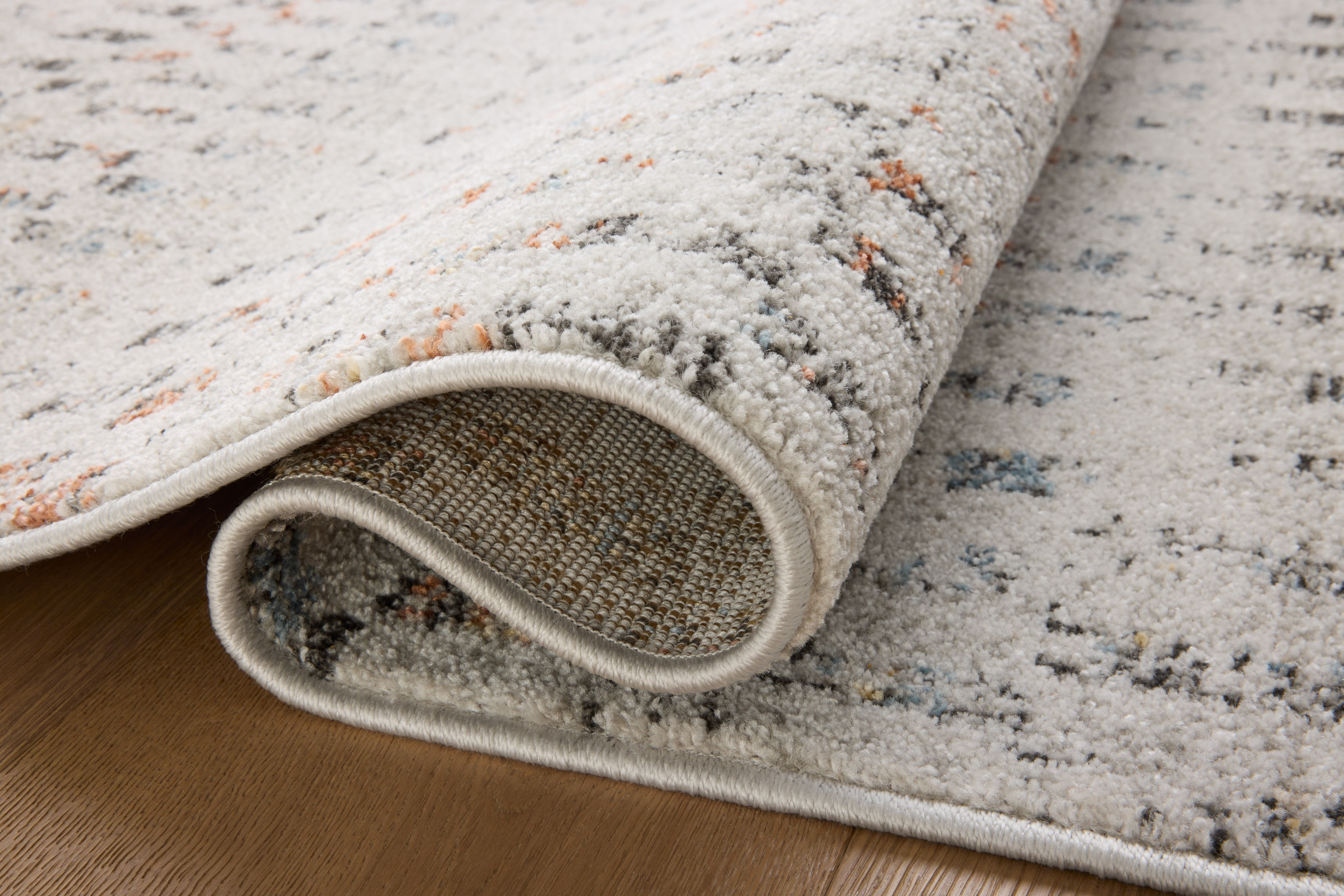 Loloi Kamala Grey / Multi 18" x 18" Sample Rug