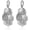White Gold, variant on Boho Flower Leaf Drop Earrings for Women, Layered Floral Dangle Earrings with CZ Detail, Gold Plated Statement Earrings, Lightweight Wedding Party Jewelry Gift for Her