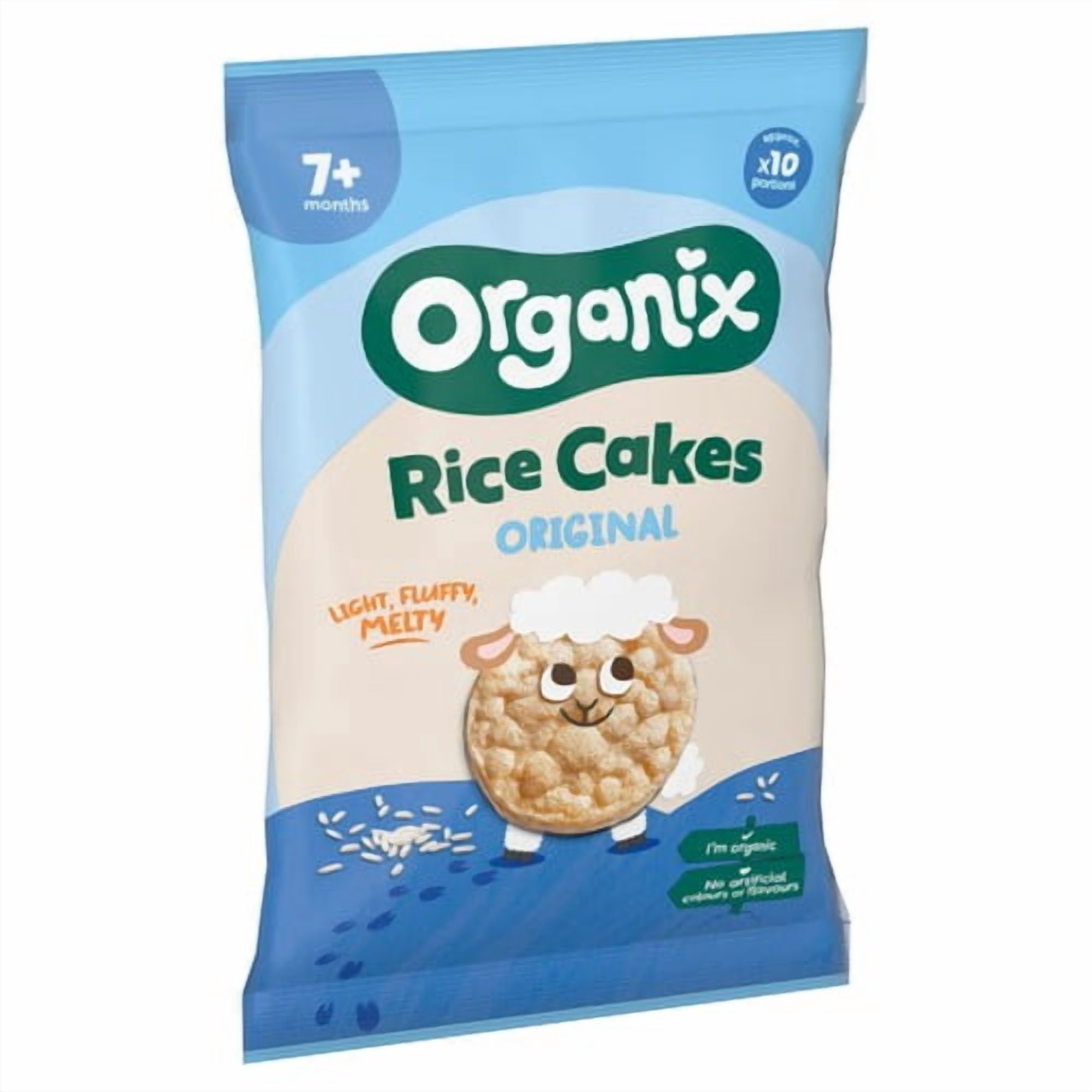 Organix Rice Cakes Orginal 40g, British Import (Pack of 3)