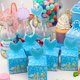 thumbnail image 4 of Decoración Para pastel de fiesta de sirena, cajas de recuerdo de sirena de cumpleaños, centro de mesa con purpurina, vasos de papel, suministros de fiesta de sirena hechos a medida, 4 of 4
