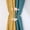 Pink, variant on 2 Pieces Fabric Flower Pearl French Light Luxury Curtain Straps - Elegant Curtain Tie Backs for Easy Opening and Closing, Compatible with Sheer Blackout Linen Velvet Curtains