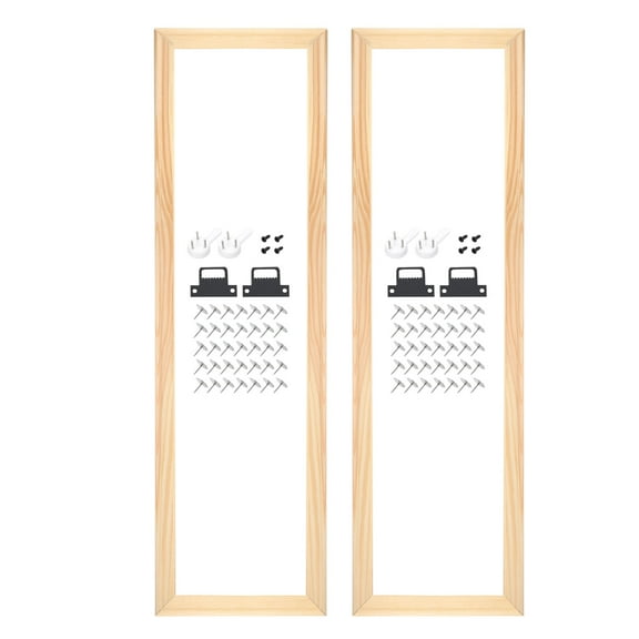 2 Pack DIY Canvas Stretcher Bars, 28 x 8 Inch Canvas Frame Wooden Frames Kit Sturdy Stretcher Frames