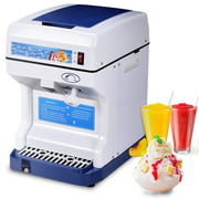Electric Ice Shaver Machine Tabletop Shaved Ice Crusher Ice Snow Cone Maker