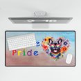 thumbnail image 4 of Peace Love Pride French Bulldog with Rainbow Sunglasses LGBT LGBTQ+ Desk Mat Full Keyboard Mouse Pad Dog Lover Gifts Large Mousepad - 01004, 4 of 5