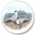 thumbnail image 2 of Designart - Vintage Birds In The Wild IX - Traditional Metal Circle Wall Art, 2 of 5