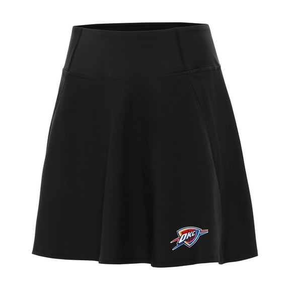 Women's Antigua Black Oklahoma City Thunder Chip Skort
