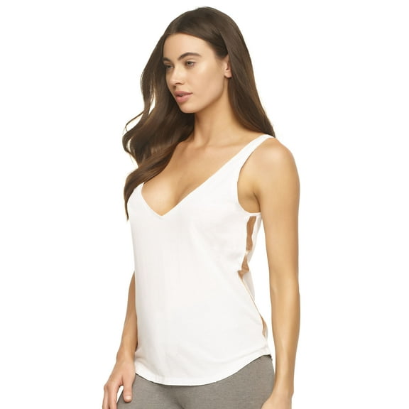 Felina | Kotoi Pima Cotton Tank Top (White, X-Large)