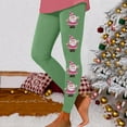 thumbnail image 4 of Zhanying Leggings de Noël Amusants Grande Taille Abordables Poignets Élastiques aux Chevilles Leggings Noirs et Rouges Verts TTG, 4 of 6