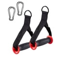 thumbnail image 3 of jinwen Poignées d'Exercice Accessoires de Gym Grip Entraînement de Force Bande de Résistance Lourde avec Mousqueton pour Travail Rétractable Noir et Rouge, 3 of 9