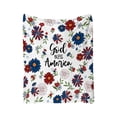 thumbnail image 2 of Independence Day Blanket Festive Flannel Blanket Soft Warm Throw Blanket For Home Sofa Bed Holiday Decoration, 2 of 9