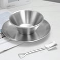 thumbnail image 2 of Shaved Ice Bowl Set Korean Style Dessert Bowl Stainless Steel Salad Bowl Small Ice Cream Cups Household Fruit Bowl for Snacks, 2 of 7