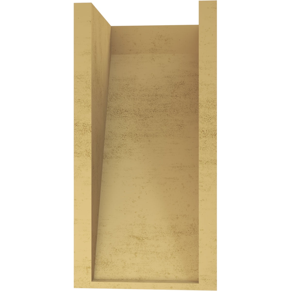 8"W x 8"D x 16"H Wide Concord Rough Cedar Woodgrain TimberThane Corbel, Primed Tan
