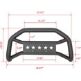 thumbnail image 3 of Kojem Bull Bar Fit for 2005-2023 Toyota Tacoma Pickup Truck Brush Push Front Bumper Guard, 3 of 10