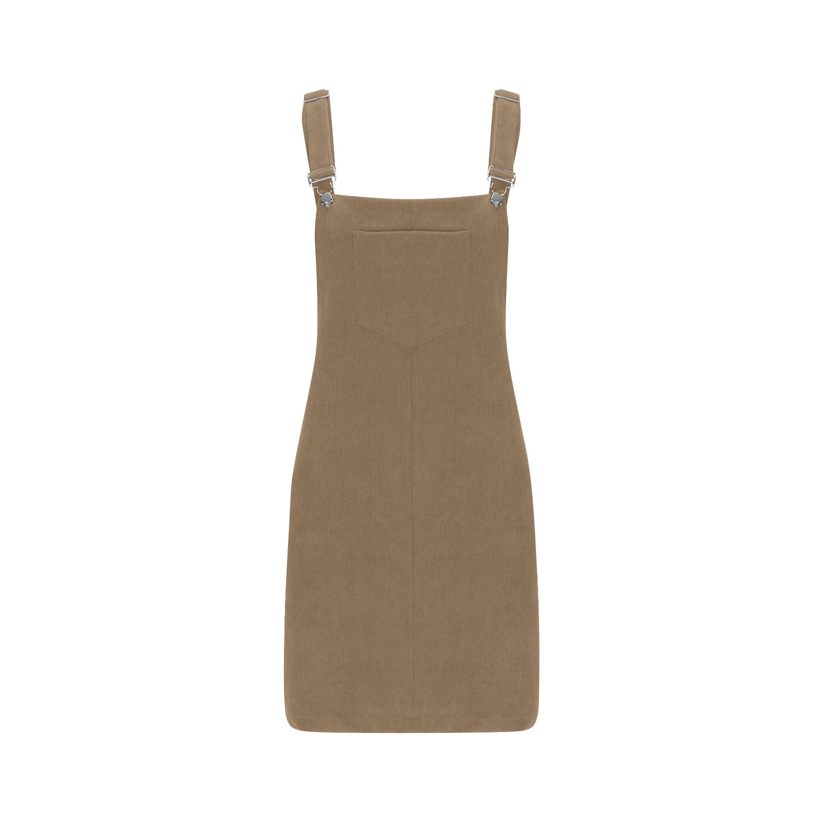 APPLEBUM　 CORDUROY OVERALLCORDUROY JGTDBPO Corduroy Overall Bib Dress for Women Casual Knee