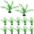 thumbnail image 1 of 12Pcs Fish Tank Grass Decorative Plastic Plant Fish Tank Plant Aquarium Decor for All Fish, 1 of 9