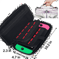 thumbnail image 3 of Herdesigns Dragonfly Carry Case Compatible with Nintendo Switch 2017 & Oled 2021, with 20 Game Card Slots, Purple Floral Portable Travel Carrying Case Pouch for Accessories & Games, 3 of 8