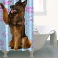 thumbnail image 4 of German Shepherd Shower Curtain 36"x72" ,Bathroom Decorative Shower Curtains Set with 12 Hooks,Modern Waterproof Washable Shower Curtain, 4 of 6