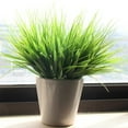 thumbnail image 2 of Coolmade 10 pieces Artificial Outdoor Plants Plastic Wheat Grass Greenery Shrubs UV Resistant Fake Outdoor Plants Plastic Shrubs for Outdoor Home Garden Decoration, 2 of 7