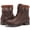 BROWN PLAID, variant on Womens Combat Boots Lace-up Ankle Boots Warm Booties All Black US 8