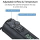 thumbnail image 3 of 450w Pistola de calor de soldadura con control de temperatura portátil 450 Herramienta Estación de retrabajo de aire caliente Herramienta de desoldar Smd con boquillas Pantalla digital LCD Electron,11 Feliz Sencillez, 3 of 5