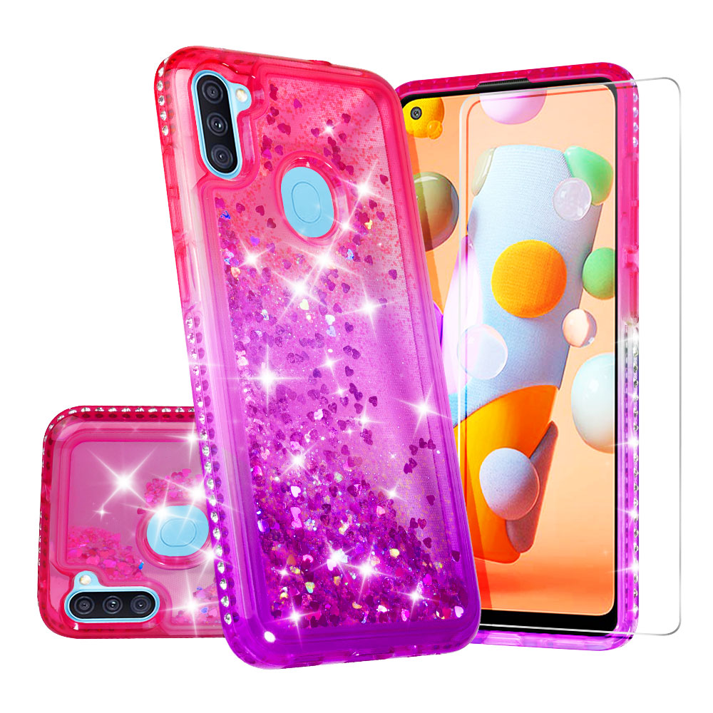 Case for Samsung Galaxy A11 Case with [Tempered Glass Screen Protector ...